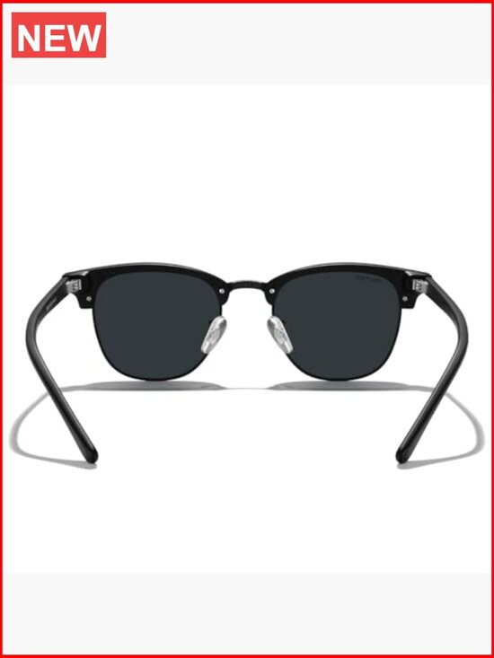 Classic Square Semi-Rimmed Polarized Sunglasses with Metal Frame main image 5